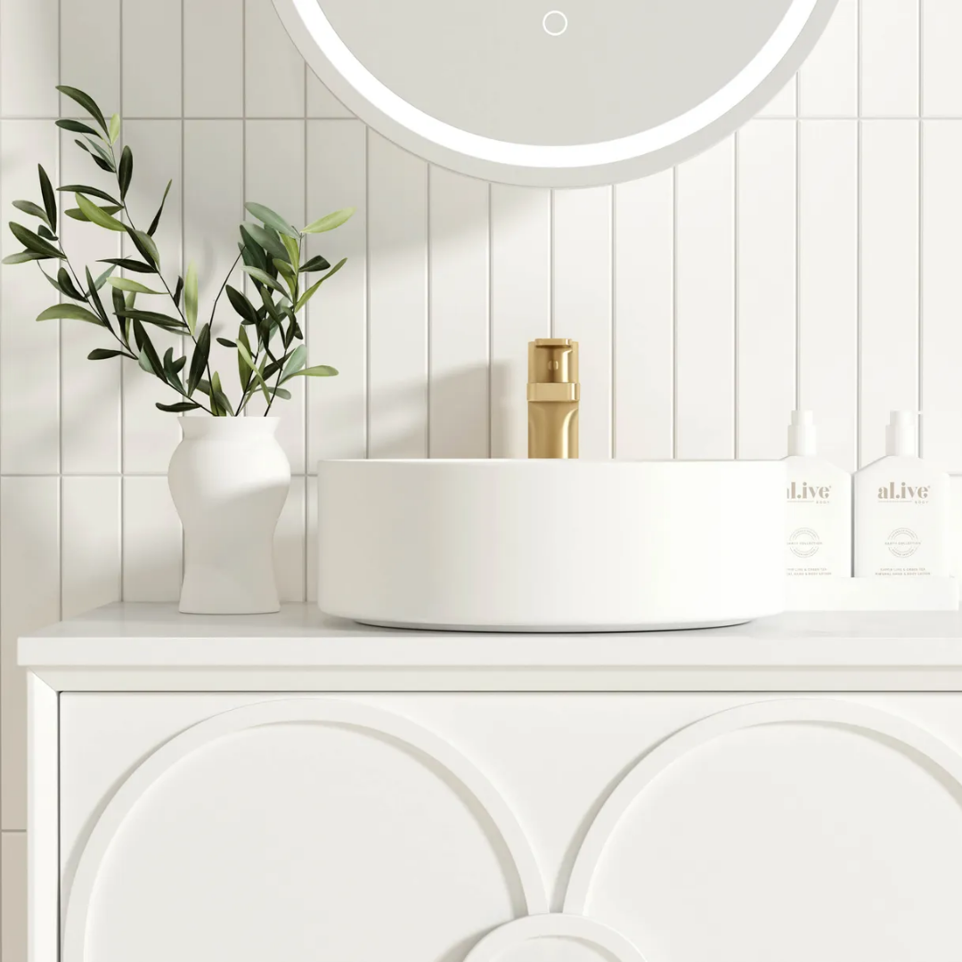 Laguna Satin White Vanity 750mm