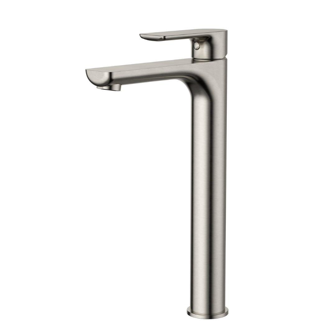 Nova High Rise Basin Mixer Brushed Nickel