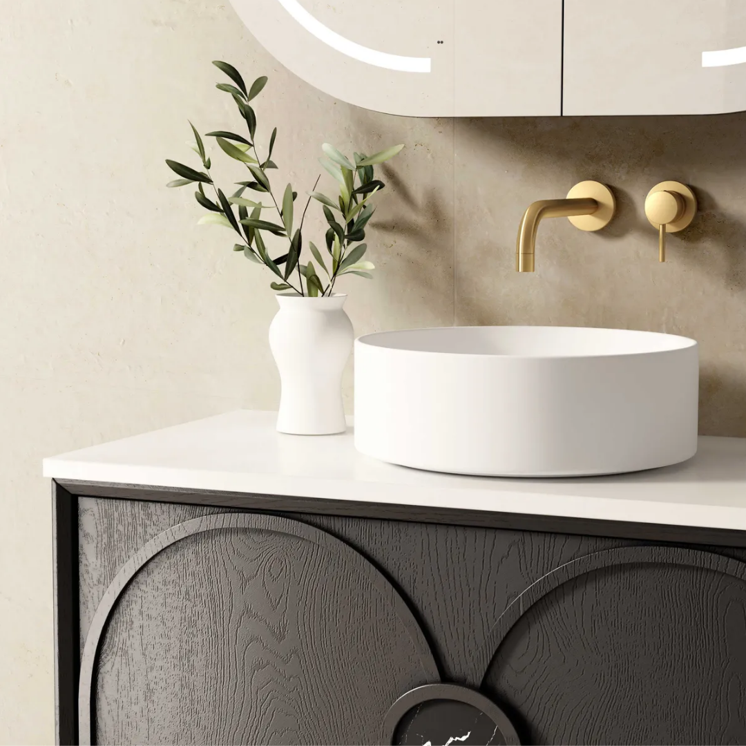 Laguna Black American Oak Vanity 900mm