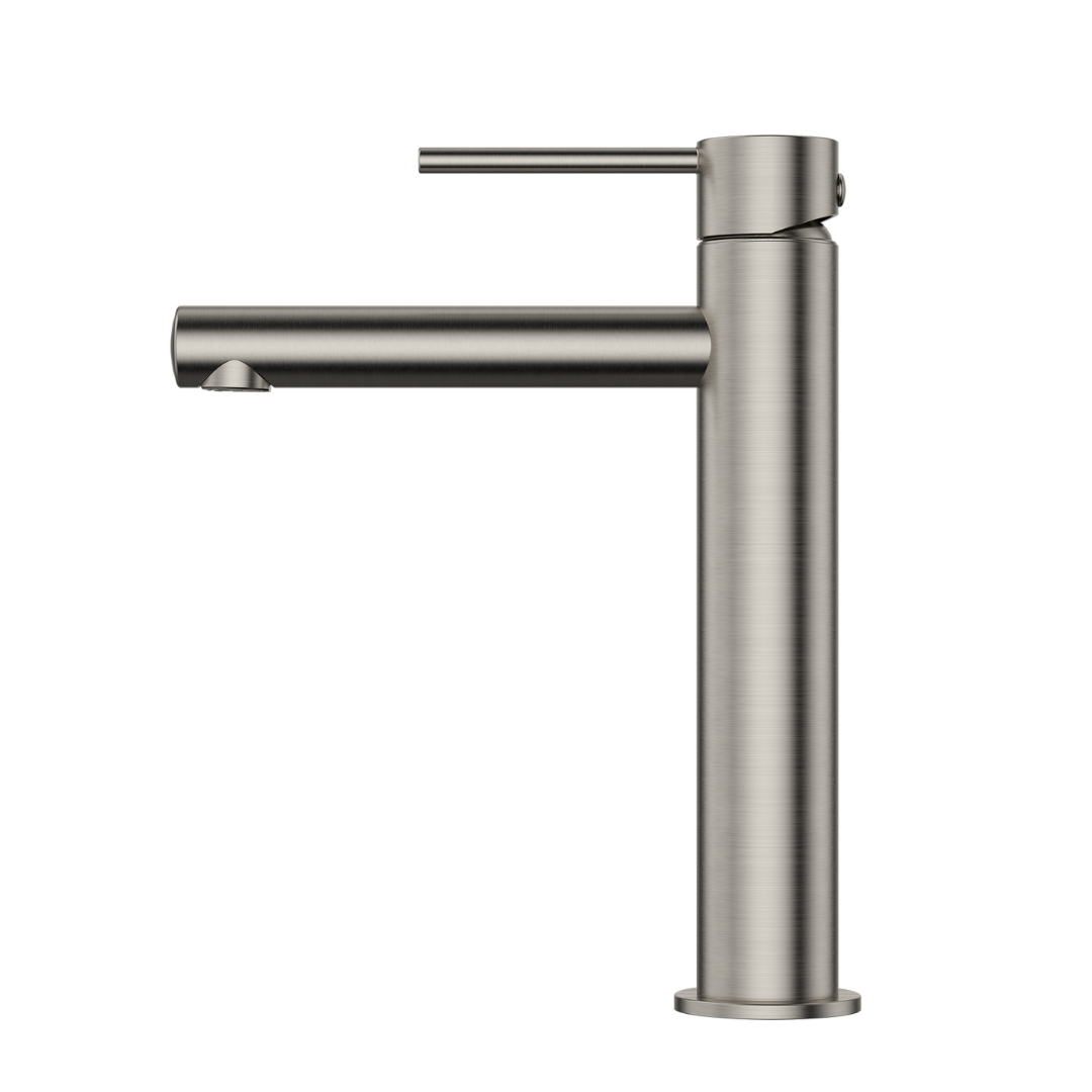 Star Mini Mid Rise Basin Mixer Brushed Nickel