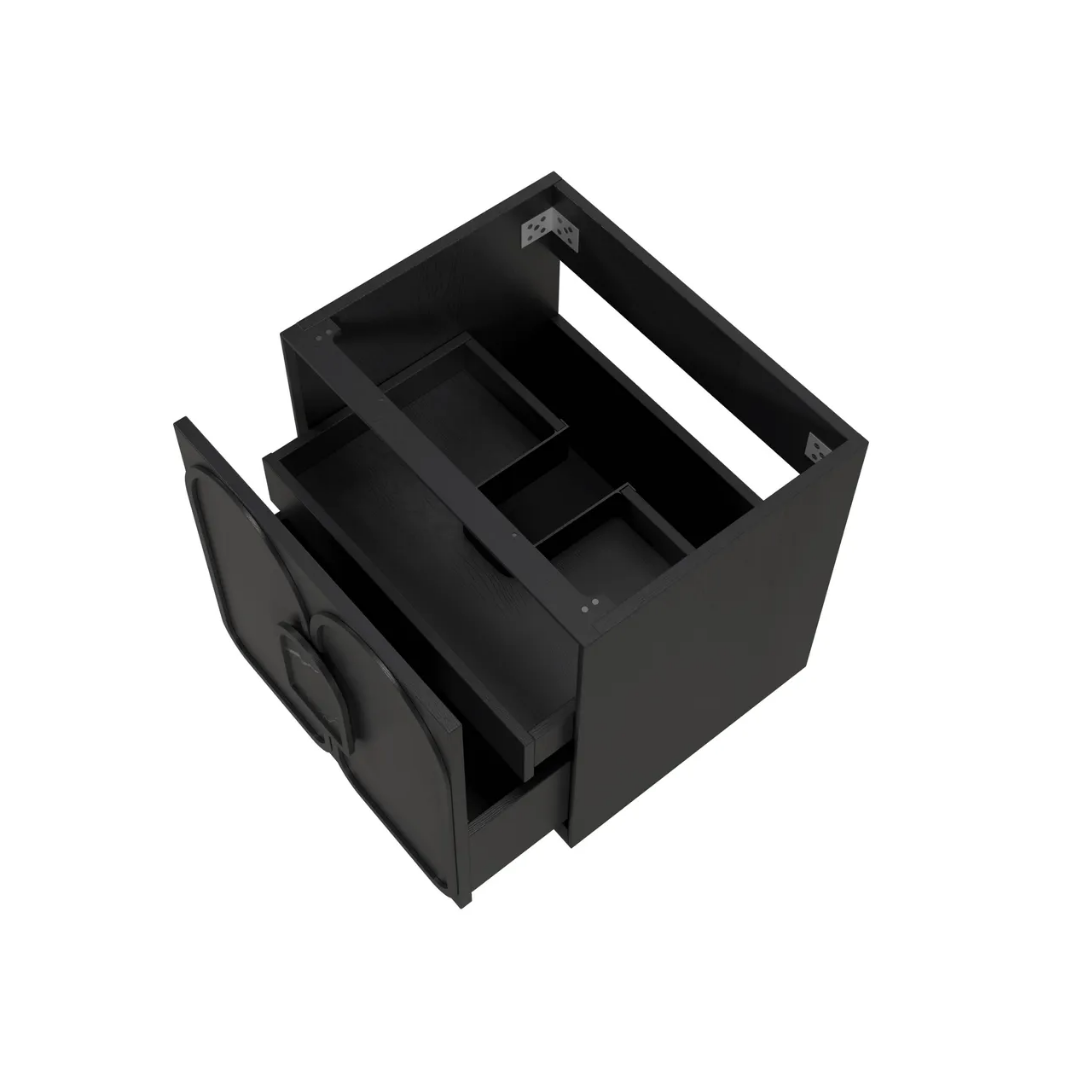 Laguna Black American Oak Vanity 600mm