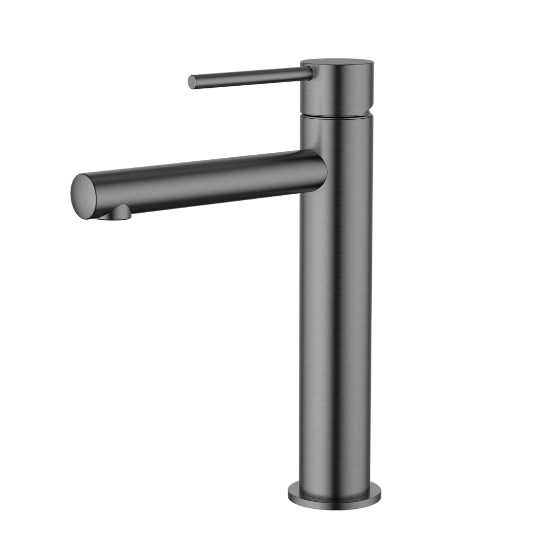 Star Mini Mid Rise Basin Mixer Gun Metal