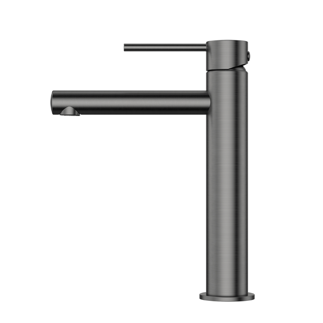 Star Mini Mid Rise Basin Mixer Gun Metal
