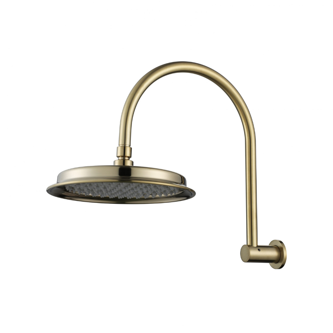 Montpellier Shower Arm & Head Brushed Bronze