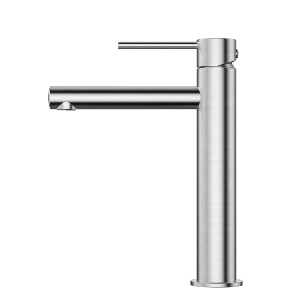 Star Mini Mid Rise Basin Mixer Brushed Chrome