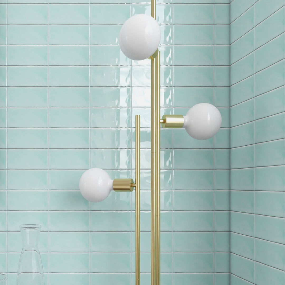 Heaven Teal Gloss 100x100mm