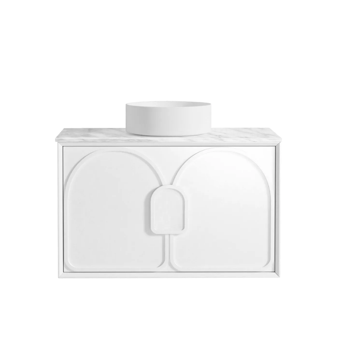 Laguna Satin White Vanity 900mm
