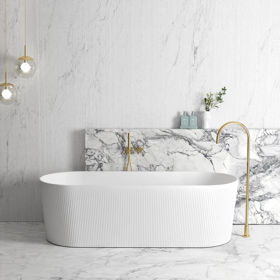 Noosa Bath Matt White 1700mm