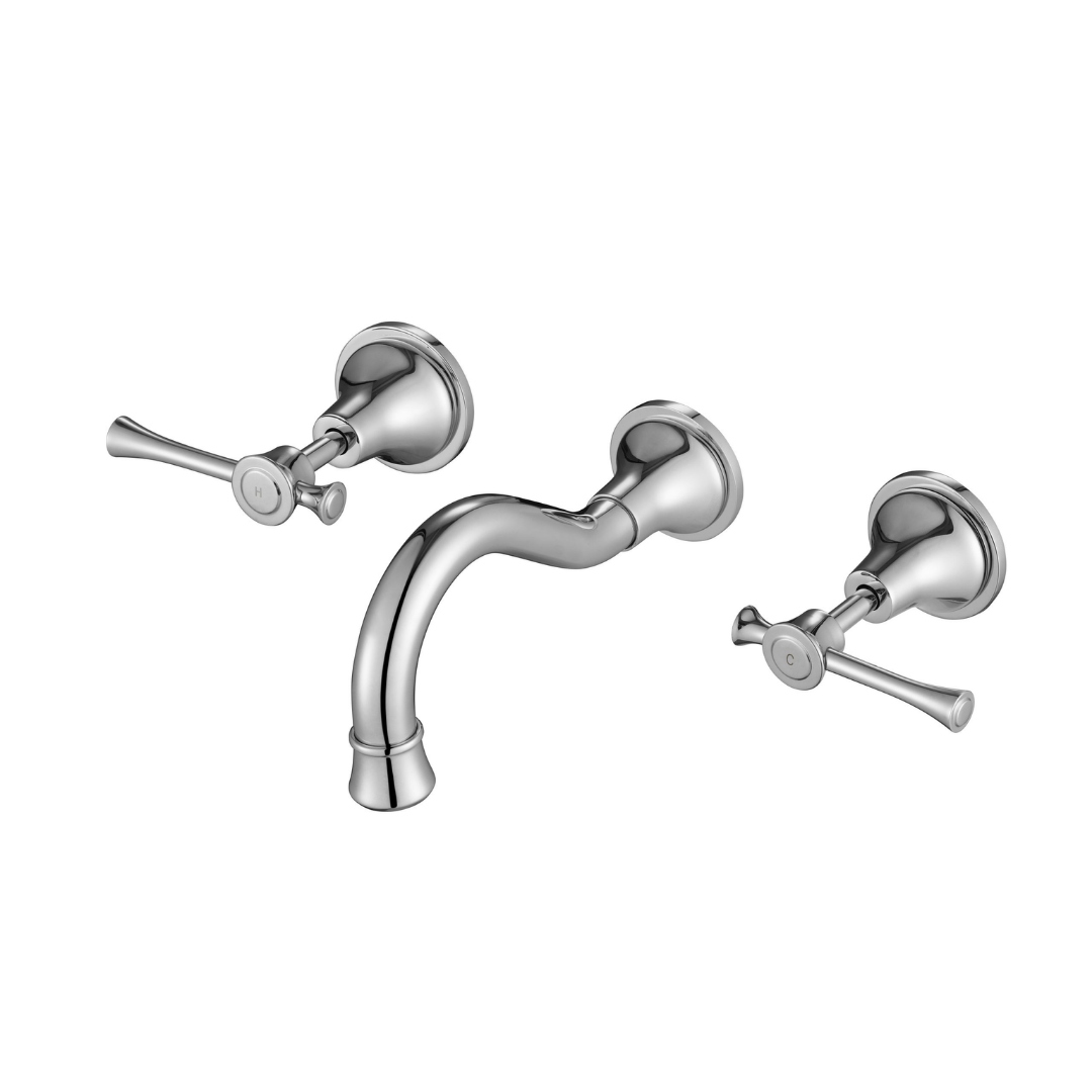 Montpellier Wall Spa & Sink Set Mixer Chrome