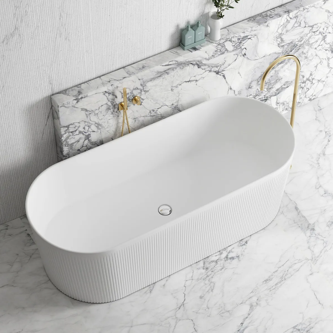 Noosa Bath Matt White 1700mm