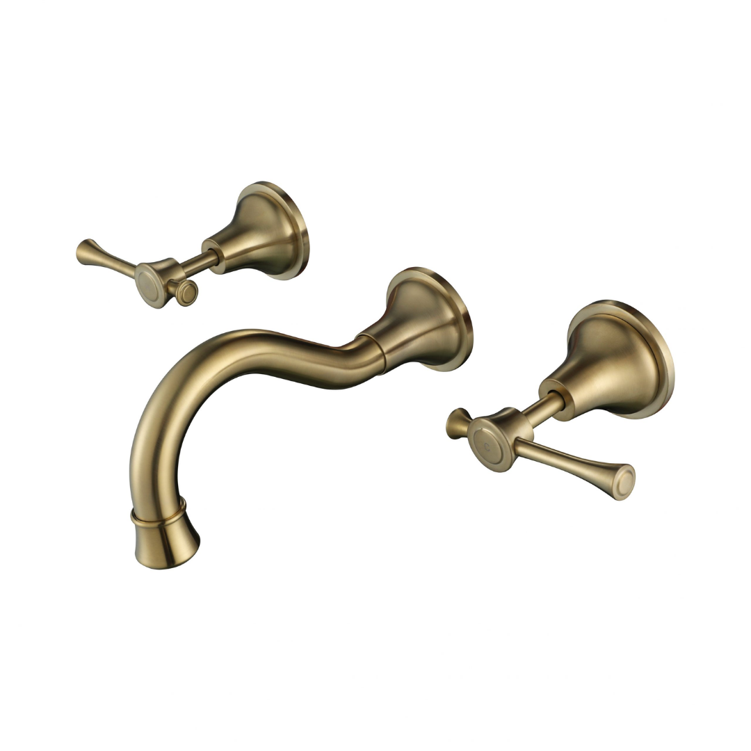 Montpellier Wall Spa & Sink Set Mixer Brushed Bronze