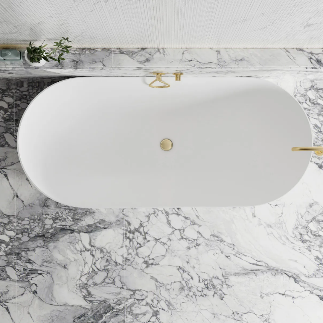 Noosa Bath Matt White 1700mm