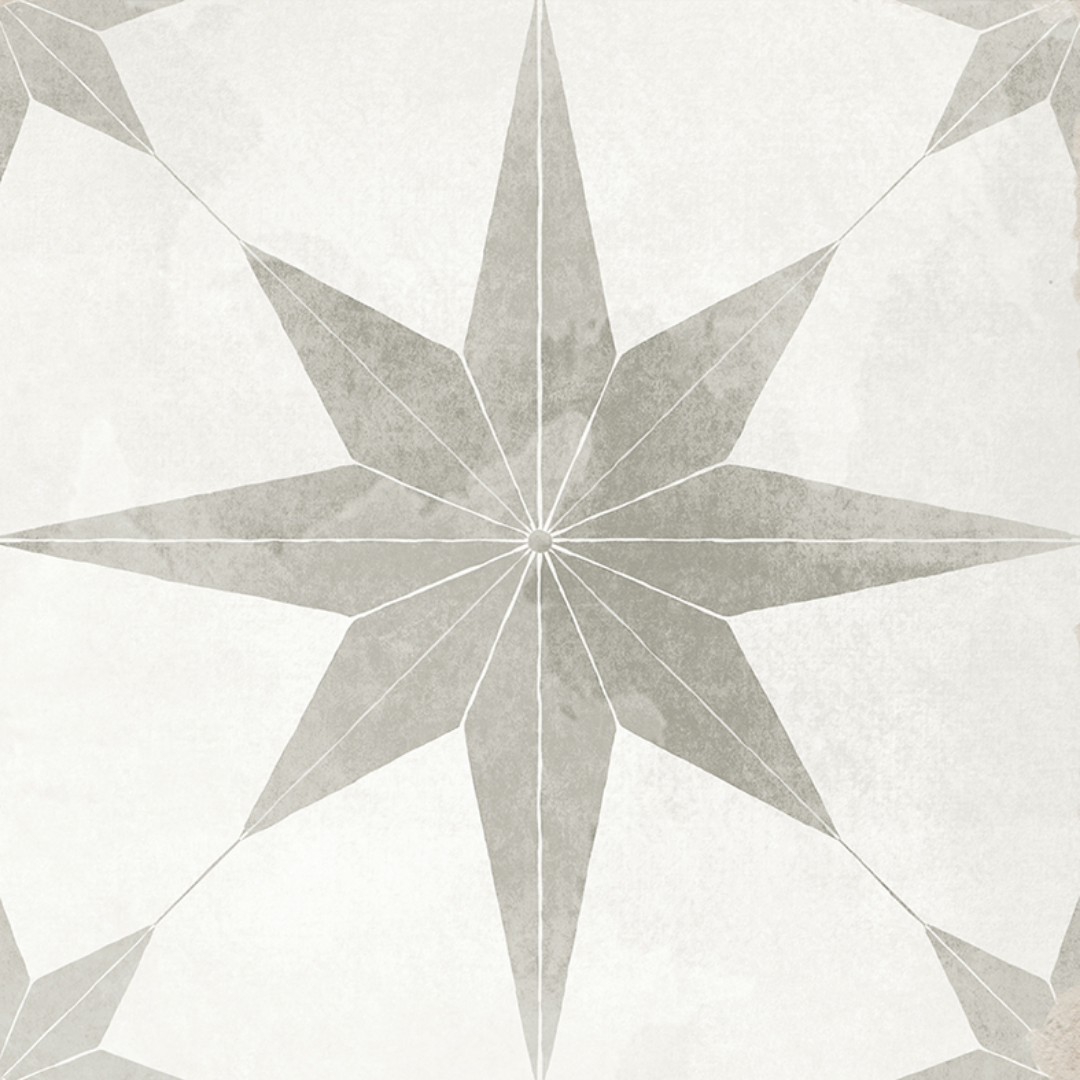 Majorca Star Grey 20x20cm The Tile Merchants Majorca Star Grey 20x20cm The Tile Merchants