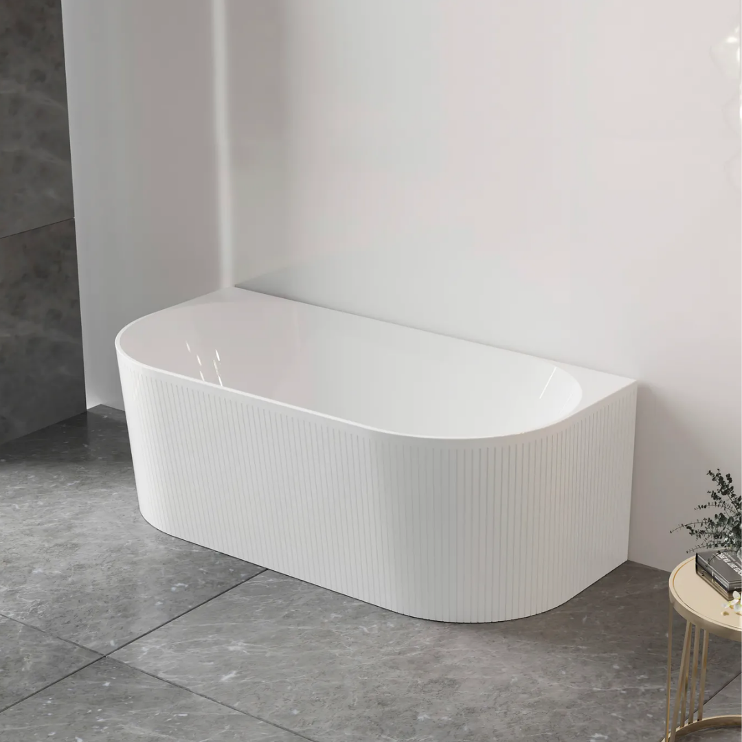 Noosa Bath Matt White (Multifit) 1700mm