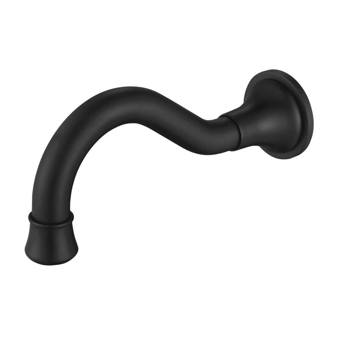 Bordeaux Bath Spout Matt Black