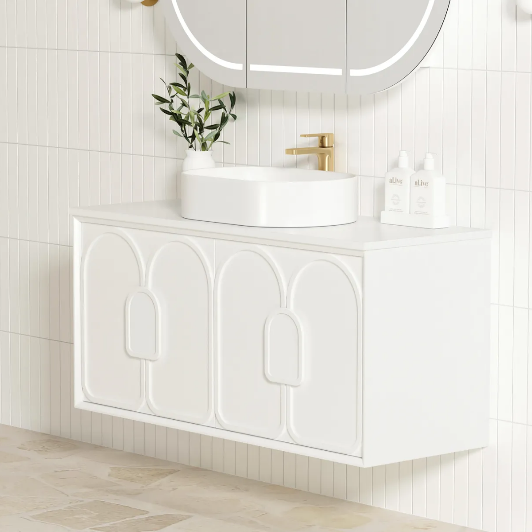 Laguna Satin White Vanity 1200mm