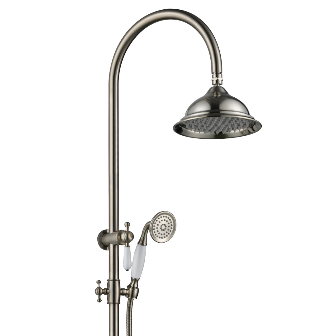 Bordeaux Shower Column Brushed Nickel