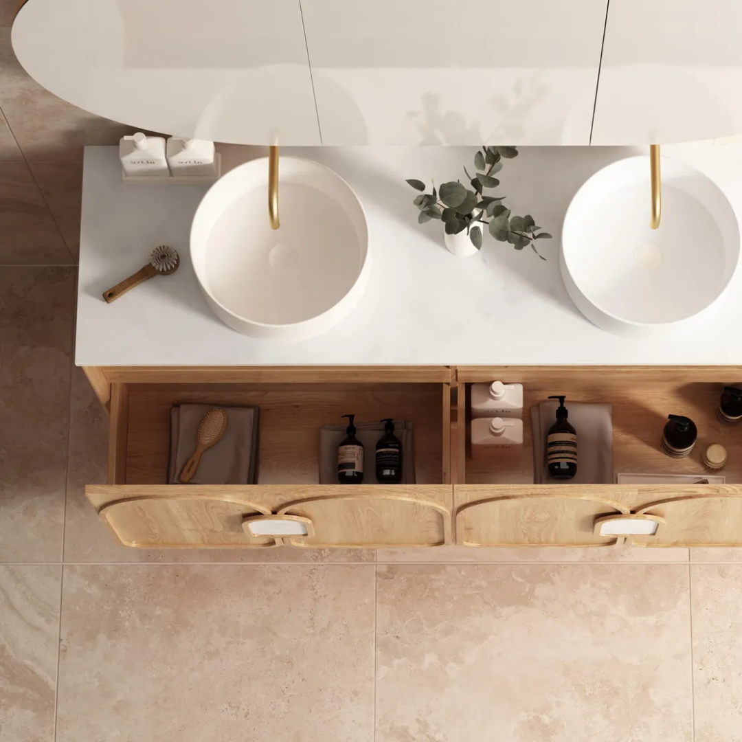 Laguna Natural American Oak Vanity 1500mm