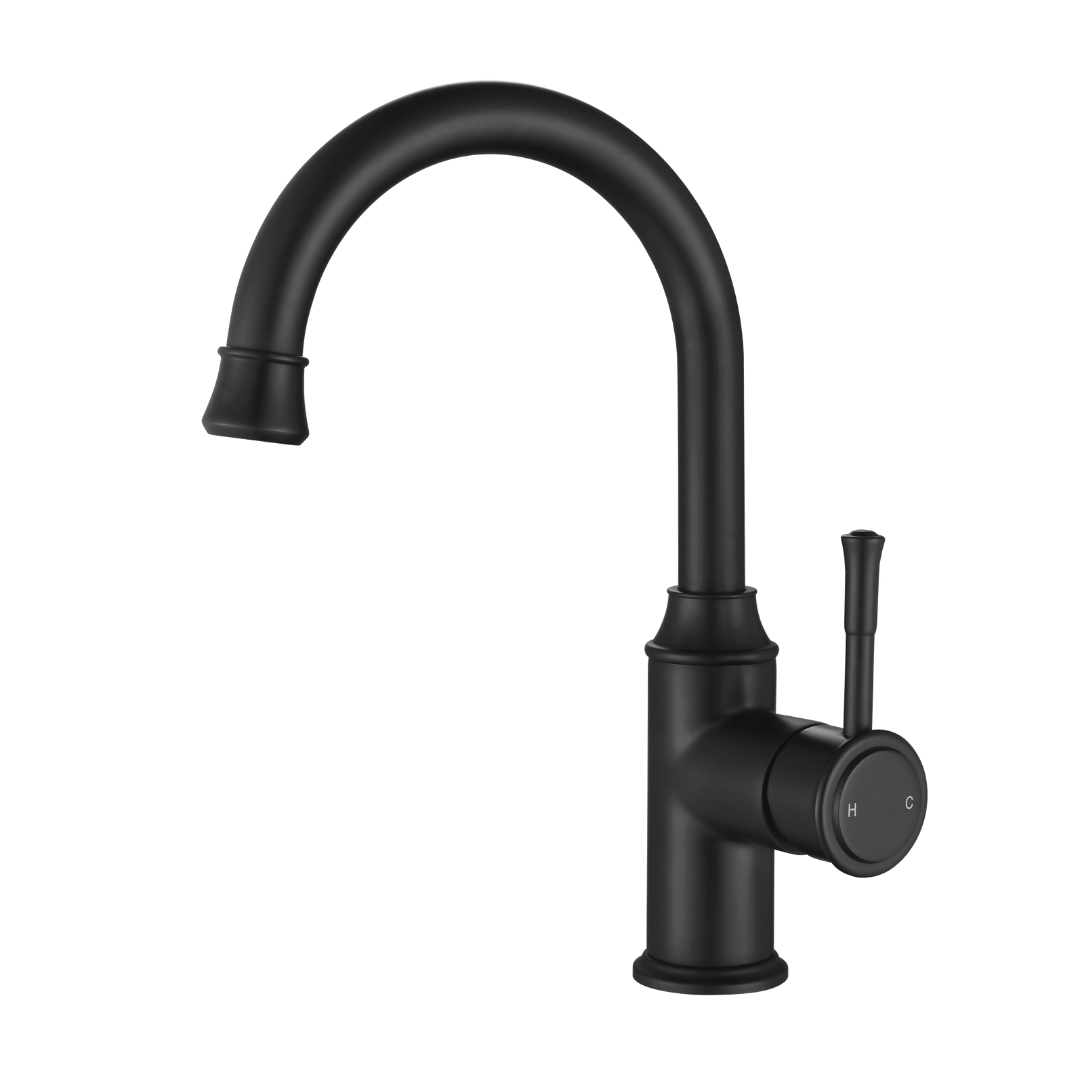 Montpellier High Rise Basin Mixer Matt Black
