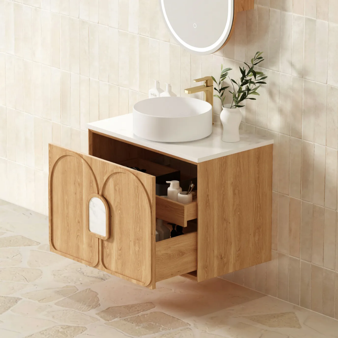 Laguna Natural American Oak Vanity 600mm