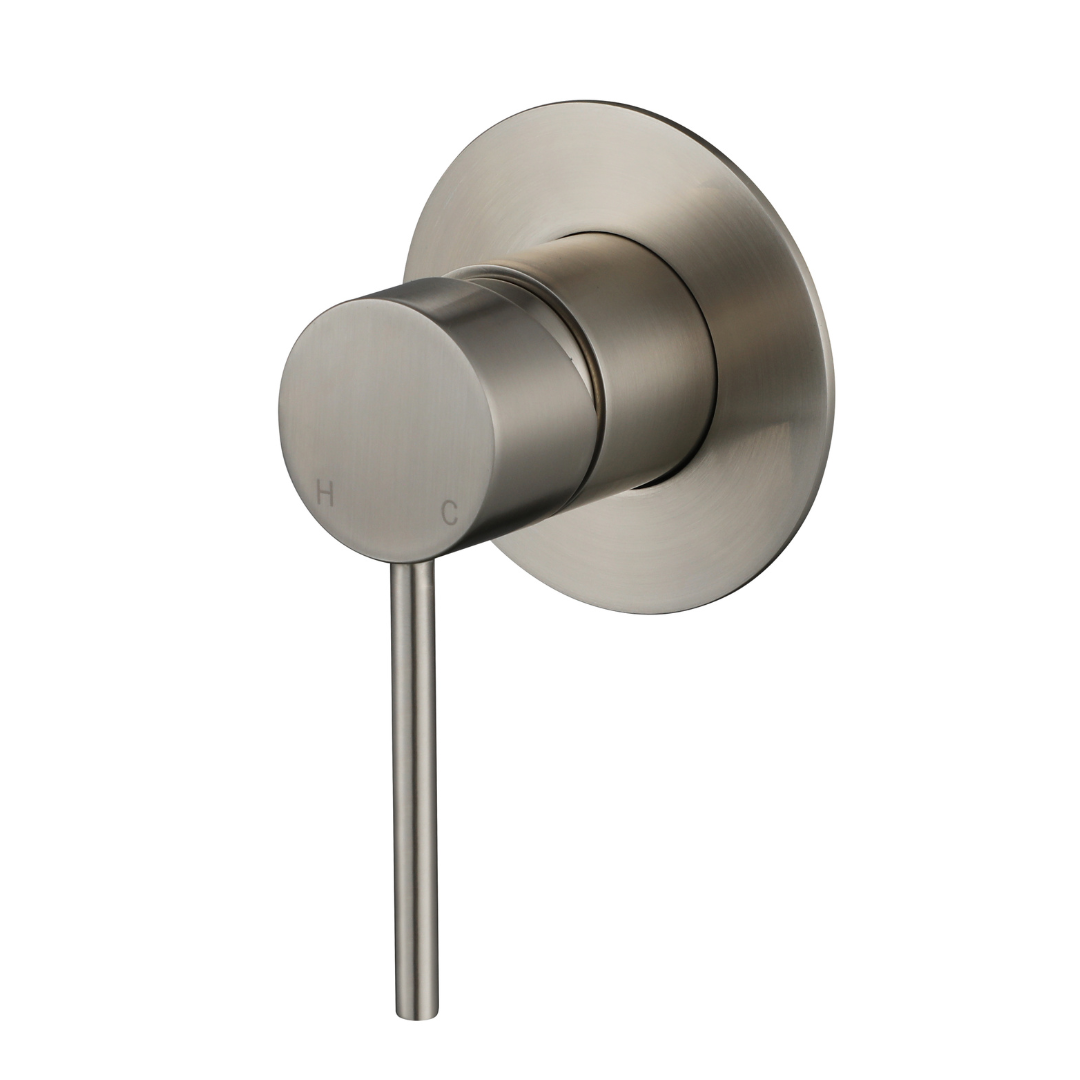 Star Mini Shower Mixer 80mm Brushed Nickel