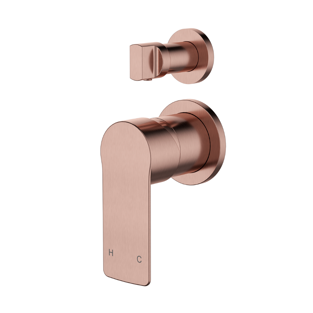 Nova Diverter Mixer Champagne