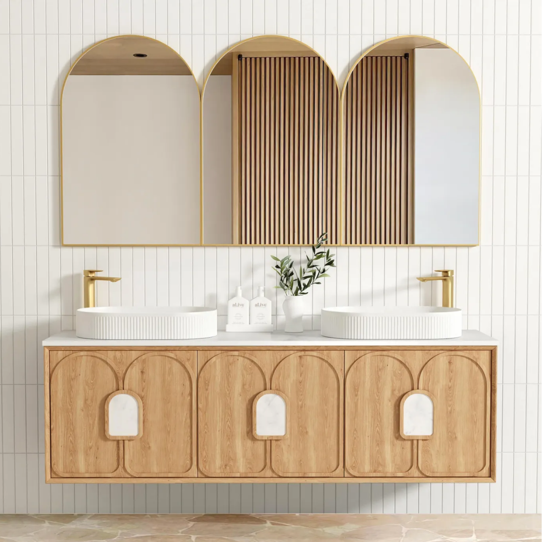 Laguna Natural American Oak Vanity 1800mm