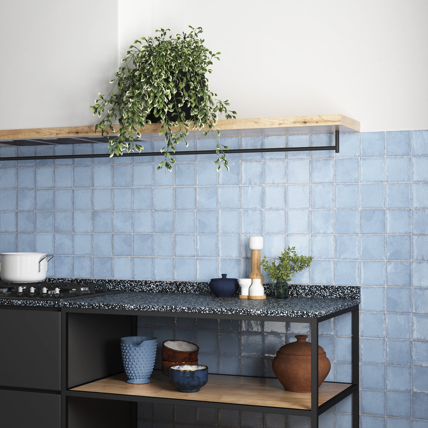 Tea Ash Blue 100x100mm