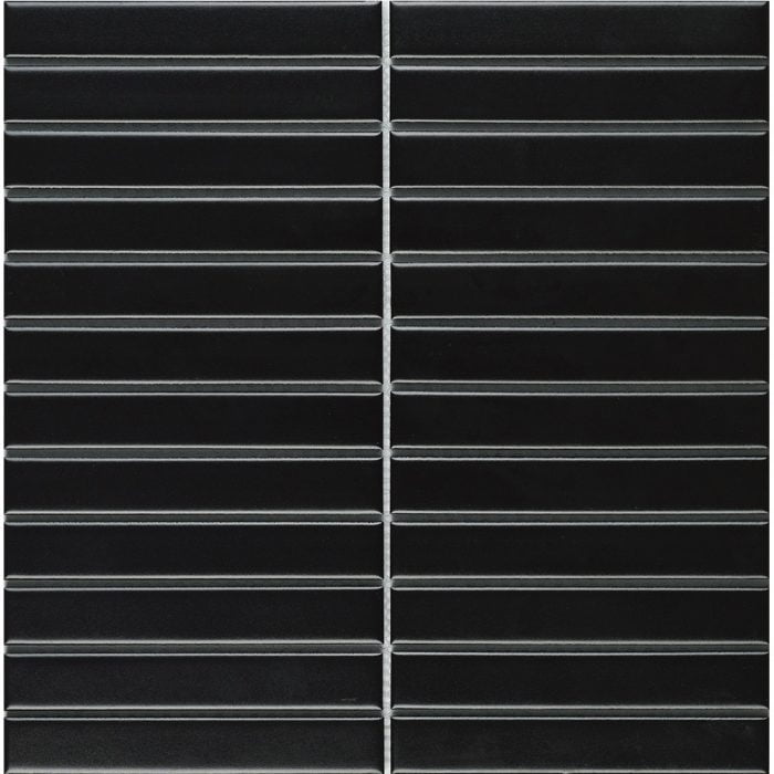 Classic Kit Kat Mosaic Matt Black 300x300mm