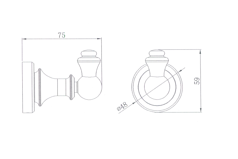 Medoc Robe Hook Brushed Nickel