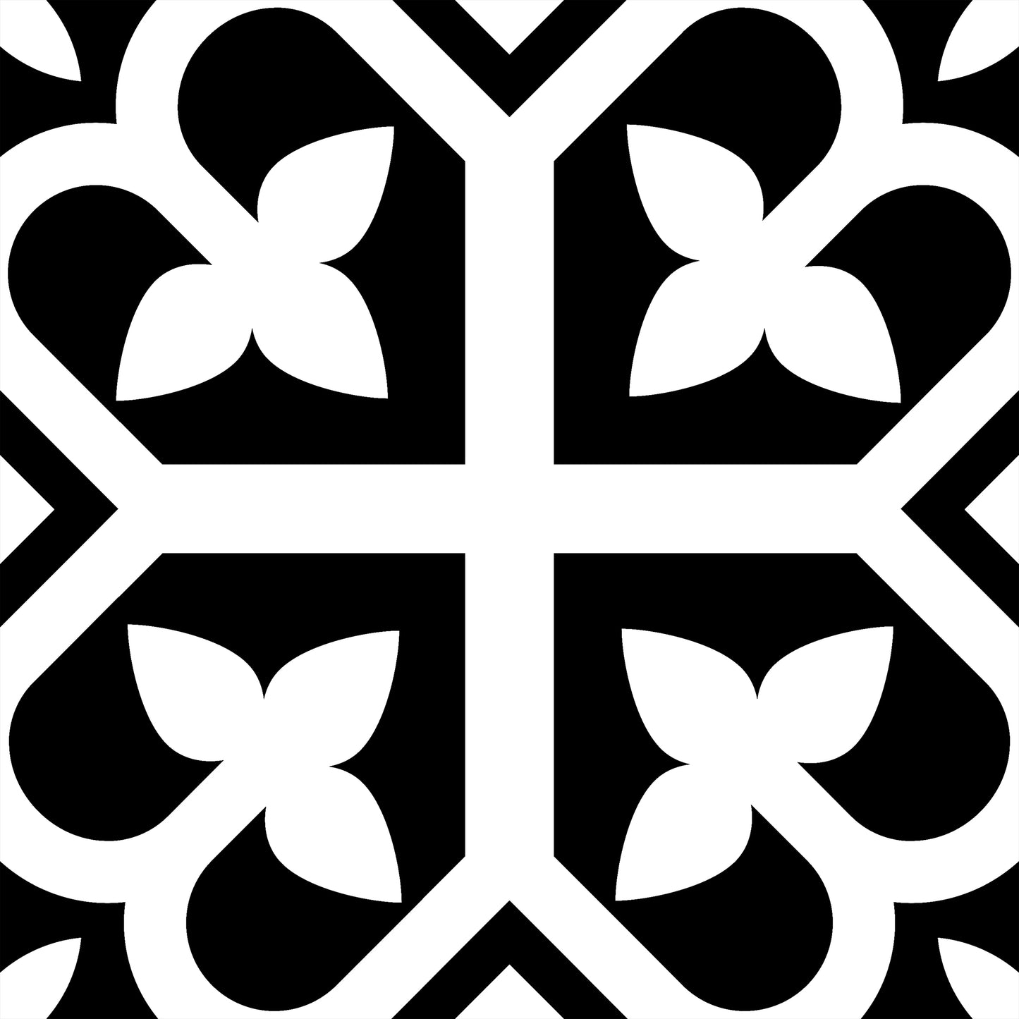 Picasso Bloom Black 20x20cm