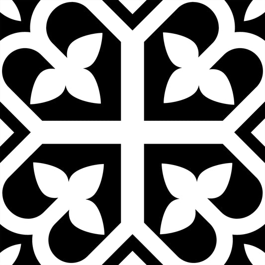 Bloom Black 20x20cm