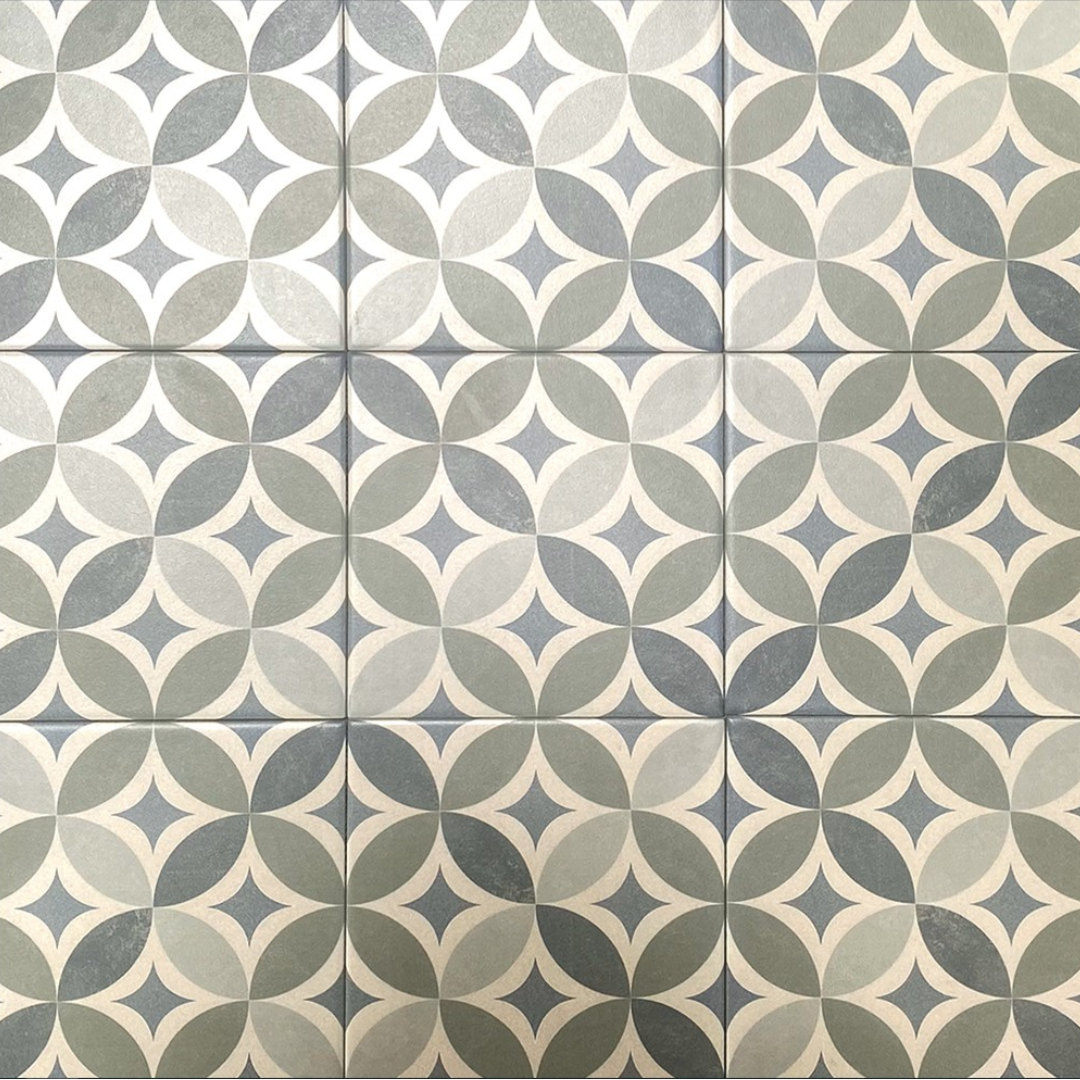 Geometric Green 20x20cm