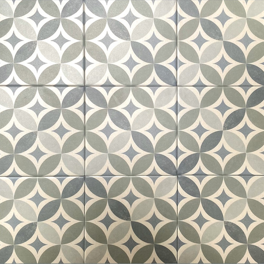 Geometric Green 20x20cm
