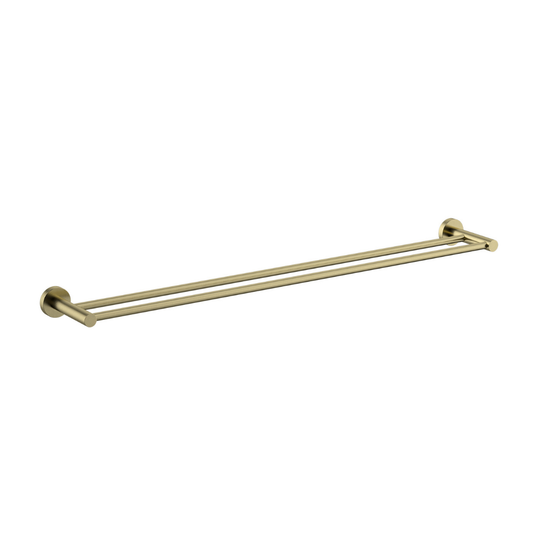 Mirage Double Towel Rail 750mm Brushed Bronze