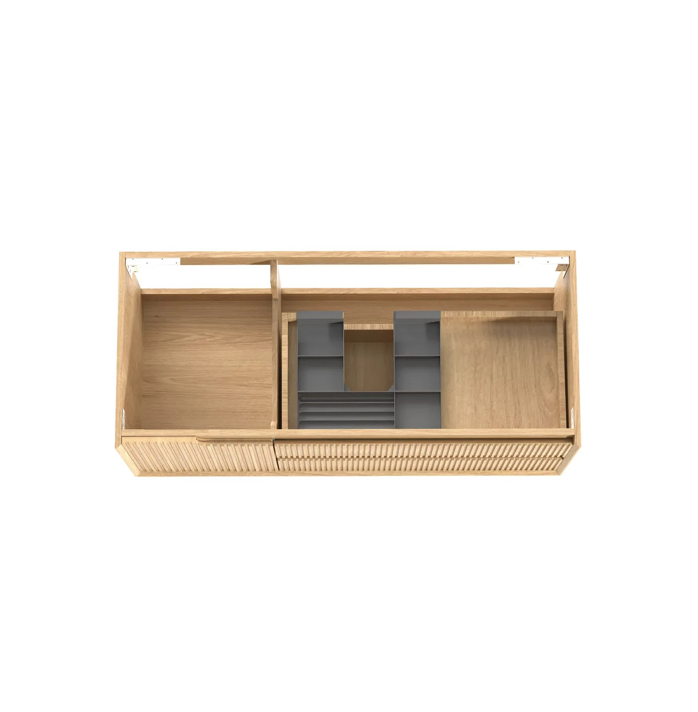 Fluted Byron Woodland Oak Single Vanity 1200mm