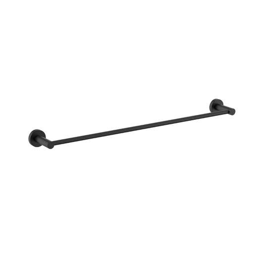 Mirage Single Towel Rail 600mm Matt Black