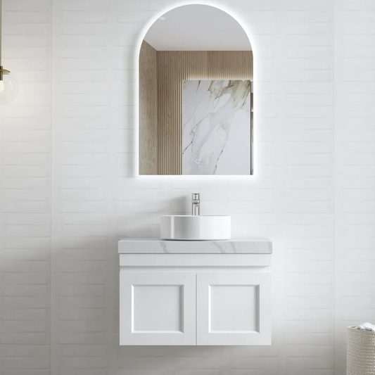 Hampton Satin White Vanity 750mm