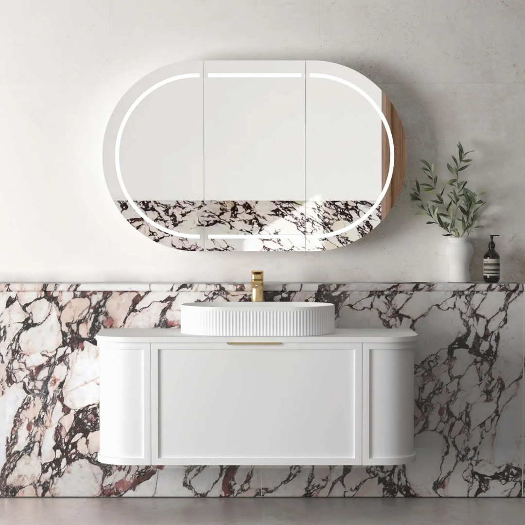 Hampshire Satin White Vanity 1200mm