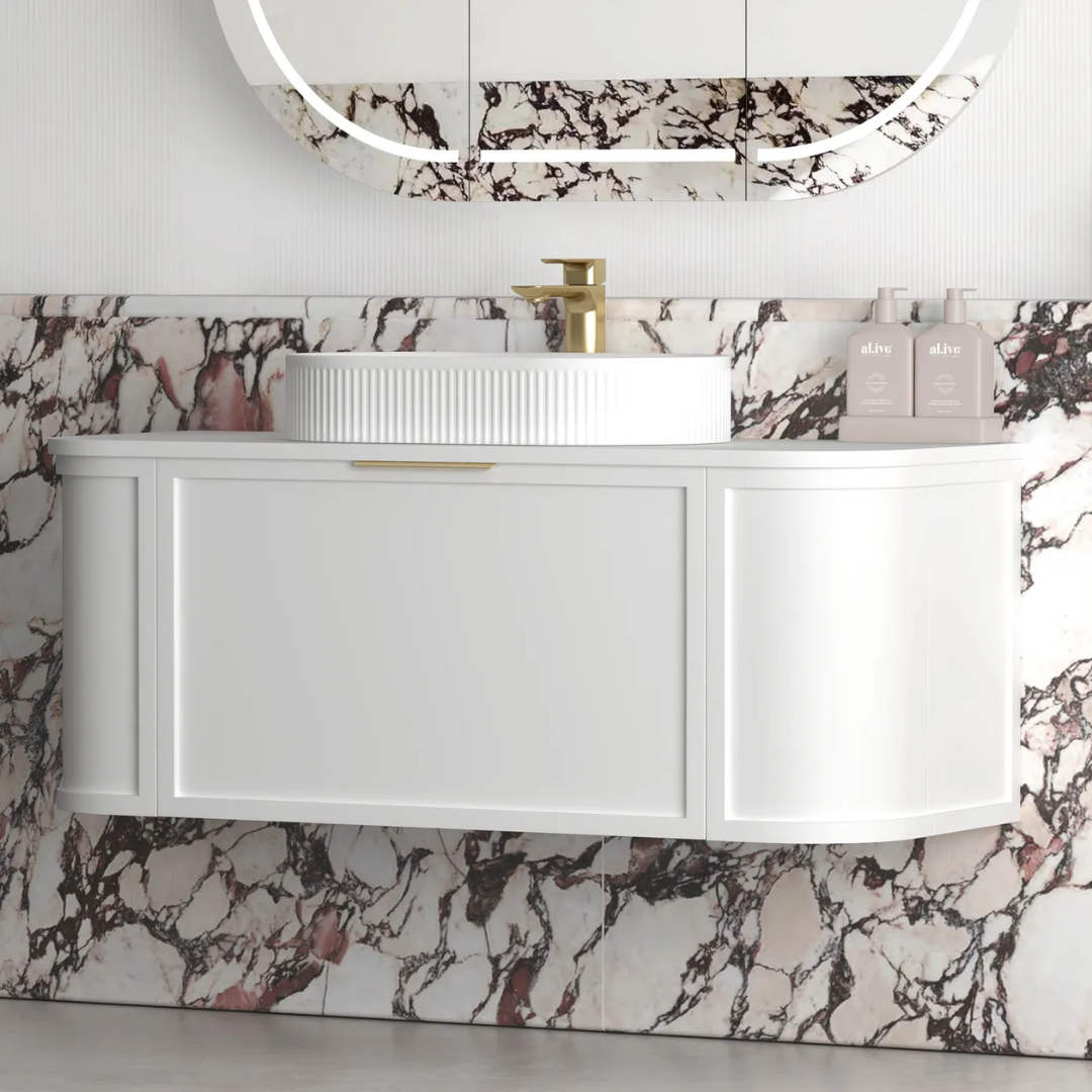 Hampshire Satin White Vanity 1200mm