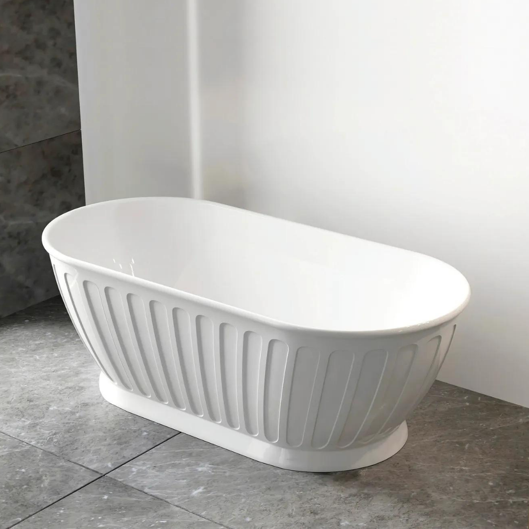 Kensington Bath Gloss White 1500mm