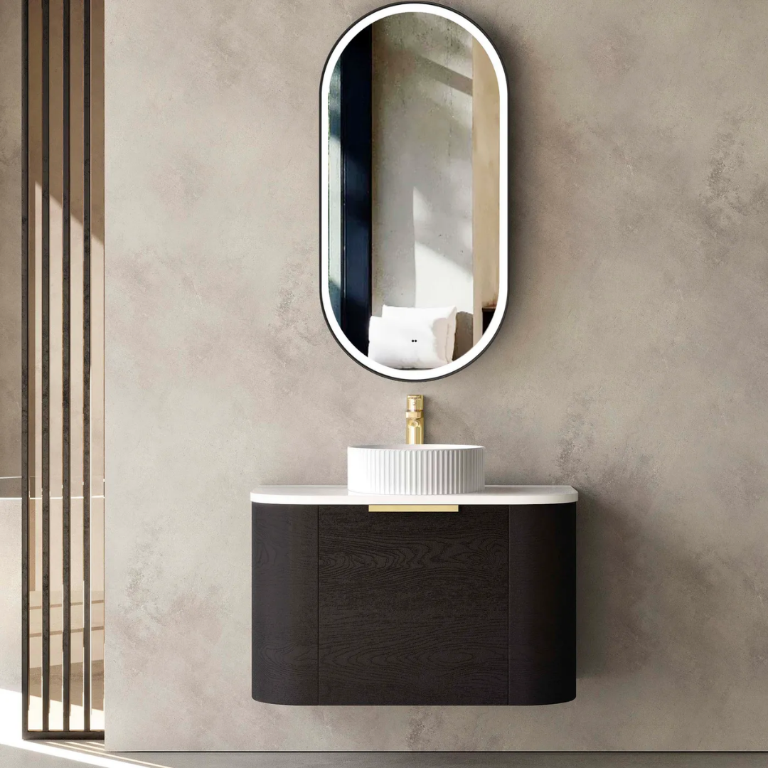 Bondi Black Oak Vanity 750mm