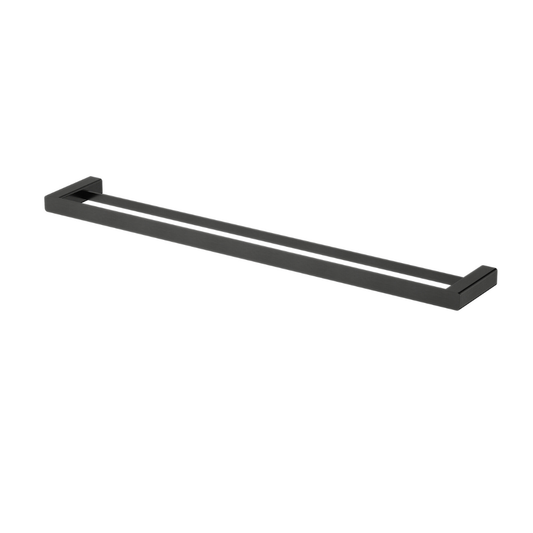 Nova Double Towel Rail 750mm Matt Black