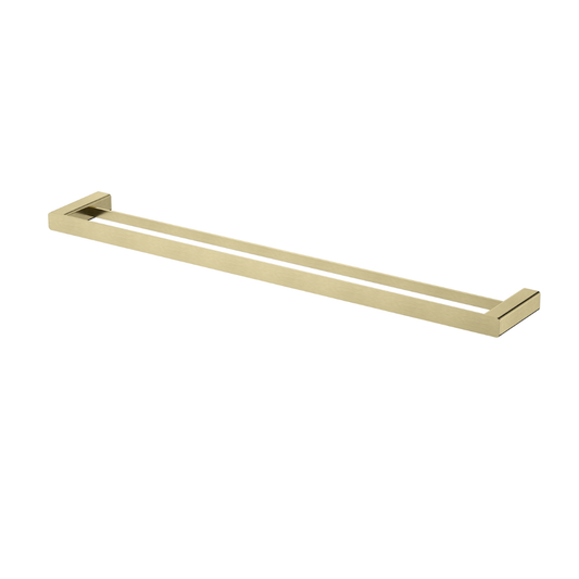 Nova Double Towel Rail 750mm Brushed Bronze