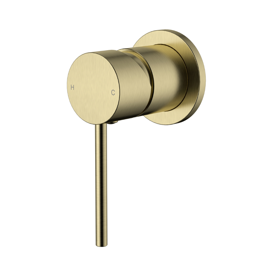 Star Mini Shower Mixer 60mm Brushed Bronze