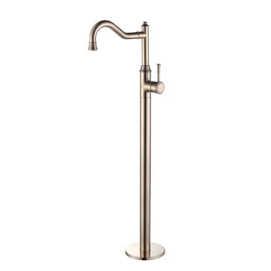 Montpellier Freestanding Bath Mixer Brushed Nickel