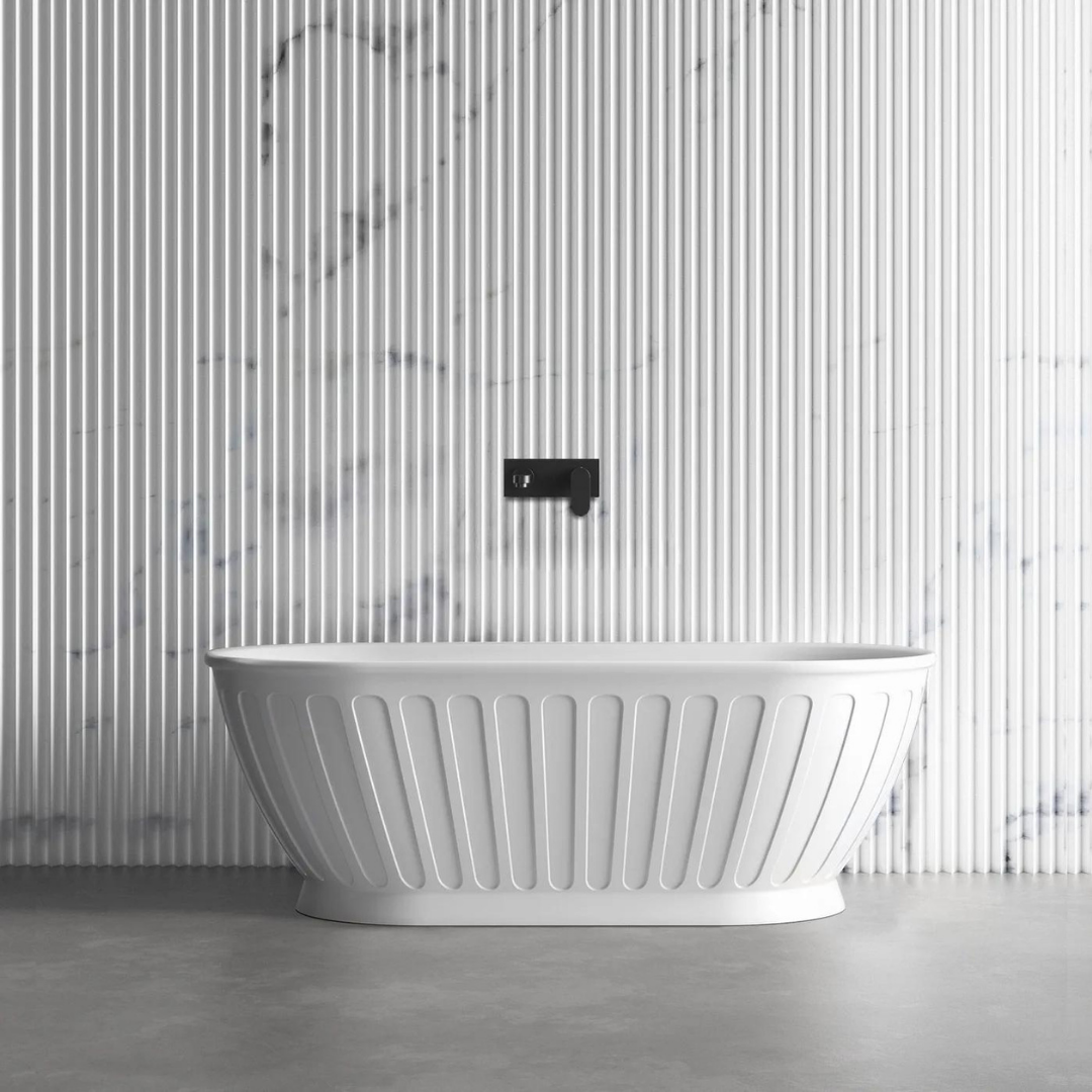 Kensington Bath Matt White 1500mm