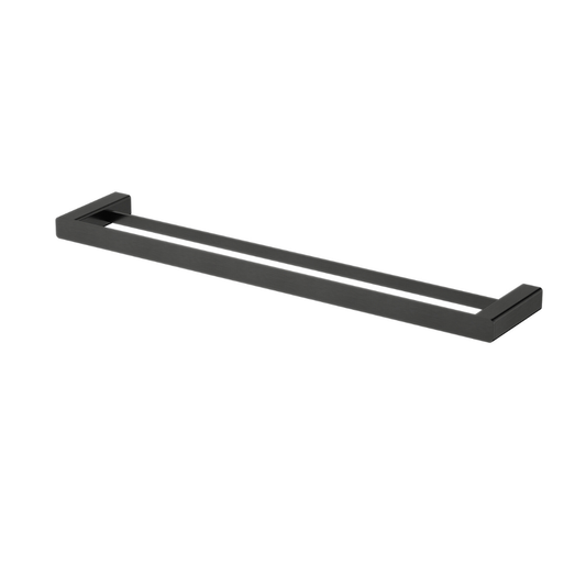 Nova Double Towel Rail 600mm Matt Black