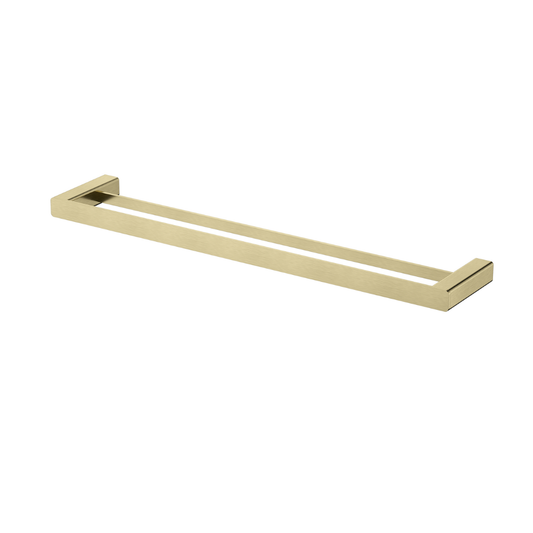 Nova Double Towel Rail 600mm Brushed Bronze