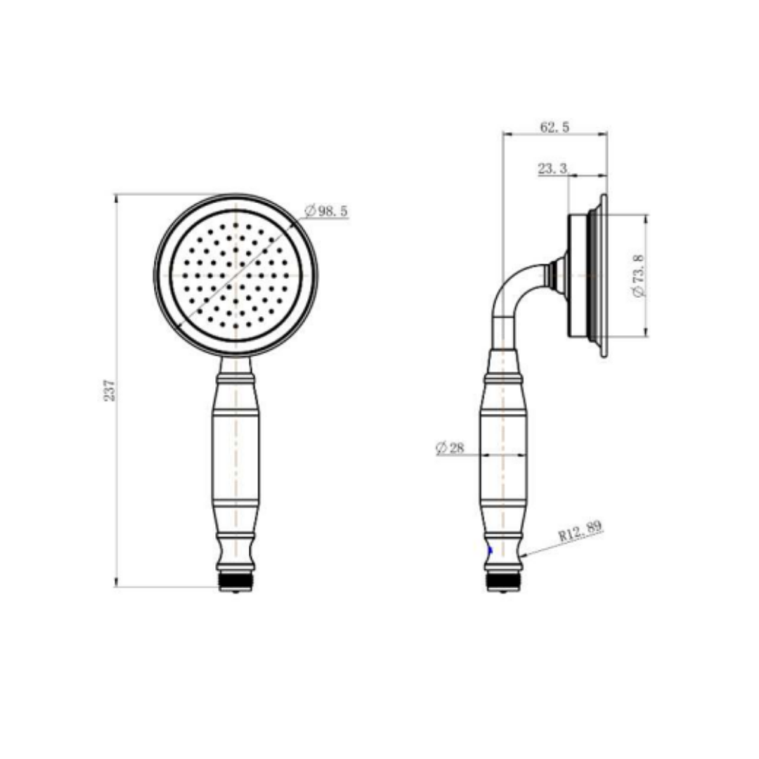 Montpellier Handpiece Chrome